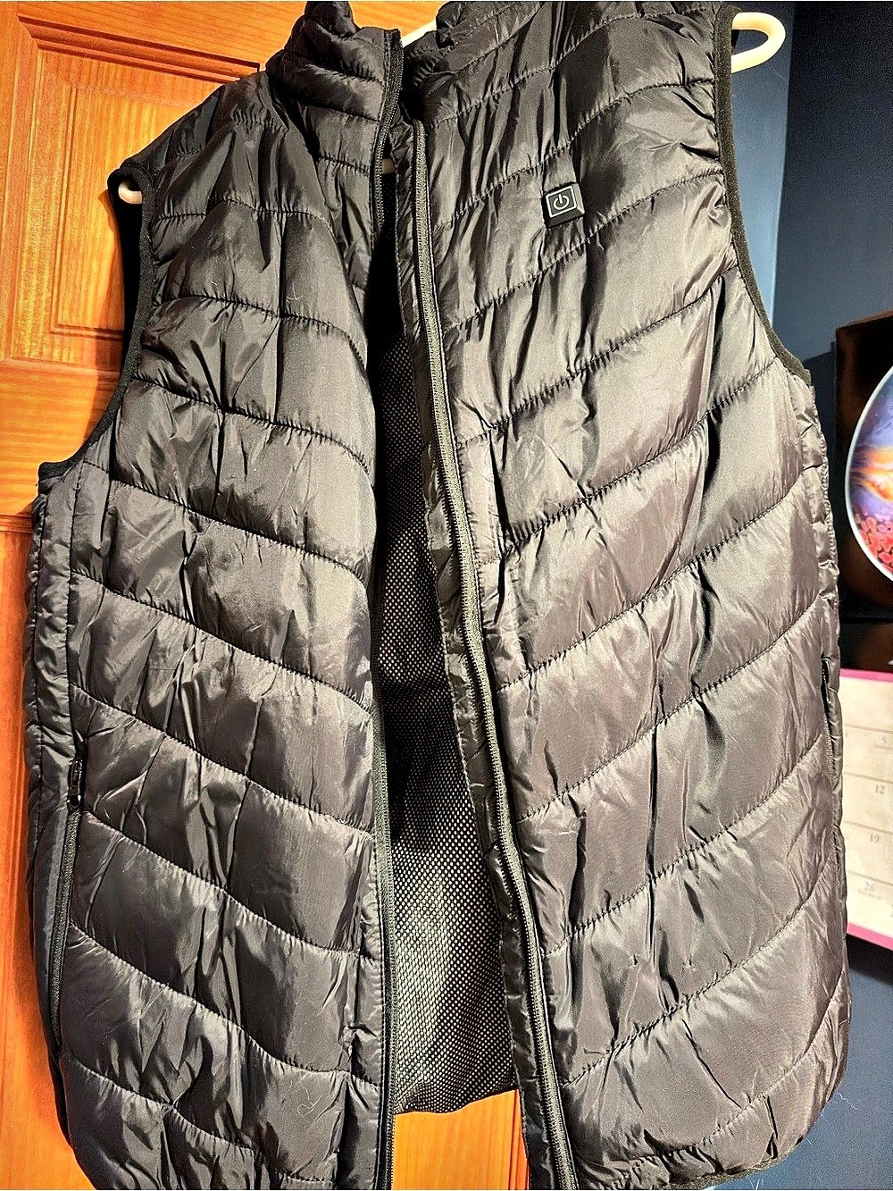 M Quilted Puffer Vest in Black NWT